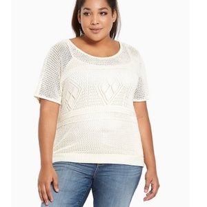 Torrid Crochet Knit Sweater Size 2X